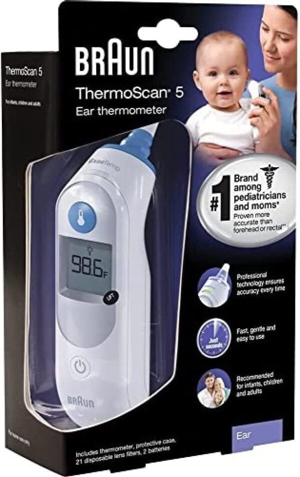 Termômetro de 5 orelhas Braun ThermoScan – IRT6500