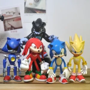 Bonecos Sonic Figura Infantil Diversao Colecionaveis/Amy Rose Figuras Creme O Coelho Chao Omochao Dr Eggman
