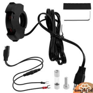 Carregador De Celular Para Motocicleta , 12V-24V , Porta Dupla , USB IP65 , À Prova D'água , Montagem No Guidão , SHOPSK