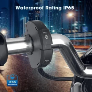 Carregador Rápido De Motocicleta 12V-24V USB À Prova D'água Suporte De Montagem Do Guidão QC3.0 Tipo C Acessórios